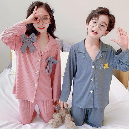 Spring And Autumn Home Clothing Suit For Boys And Girls