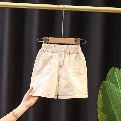 Boys summer short sleeve t-shirt casual pants two-piece set