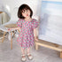 Girl's Summer Dress Girl's Bubble Sleeve Flower Sweet Princess Dress