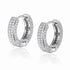 Ring earrings full of zircon hip-hop earrings for men and women