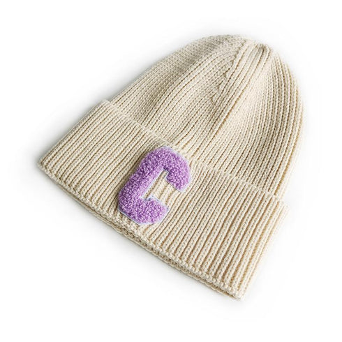 Letter C Wool Beanie