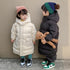 Children's Down Jacket 90 White Duck Down Long Knee Thickened Hat Jacket