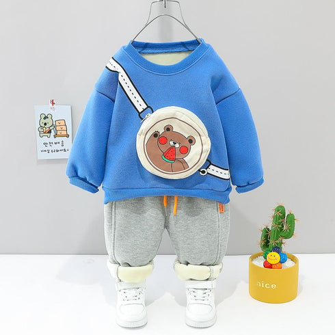 Children's Sweater Sports Pants Two-Piece Set