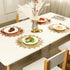 Fortune Leaf Round Table Mat Light Luxury Bronzing Western Food Mat Hollowed Out PVC Solid Color Heat Insulation Mat