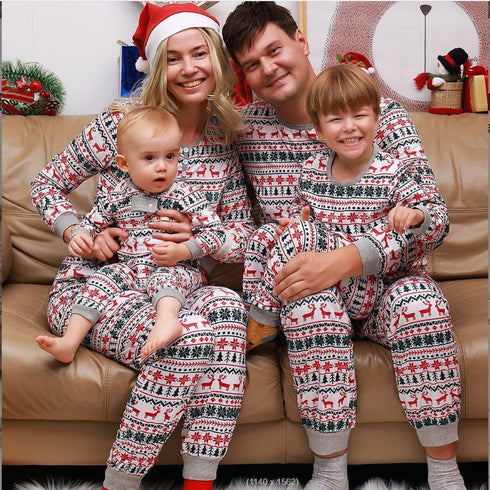 Parent-child clothing full home decoration Christmas parent-child home clothing suit