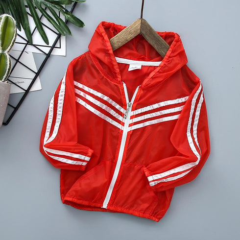 Summer hooded zipper sunscreen clothing