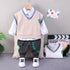 Spring and Autumn Children's Sweater Vest Set