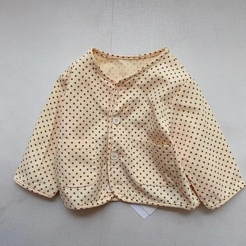 Polka Dot Cardigan Coat Baby's Top