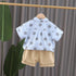 Children's summer boys short sleeve shorts suit