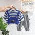 Spring and Autumn Boys Long Sleeve Set Two-Piece Set