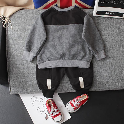 Boys spring and autumn sports three-piece set