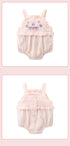 Baby Girl Embroidered Climbing Clothes Baby Girl Summer New Condole Belt Fart Jumpsuit Sweet And Cute