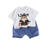 Boys suit summer short sleeve two-piece set