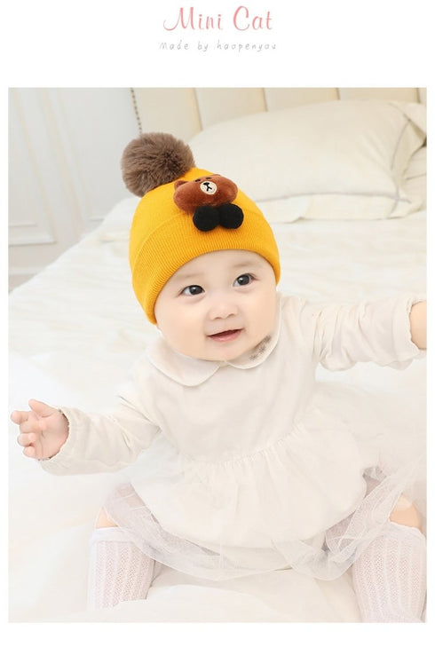Baby hat warm in autumn and winter Circumference 13.4-16.5 inch(34-42cm)