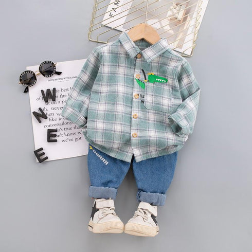 Boys suit long sleeve two-piece set