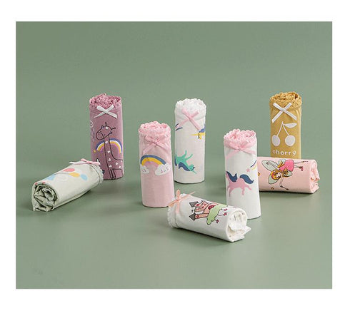 4 Pack Girls Cotton Underwear