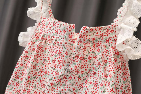 Girls Summer Sleeveless Set Two-Piece Set