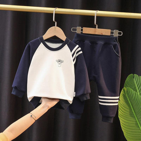 Boys spring and autumn suit two-piece set
