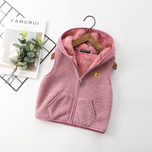 Children's Vest Hooded Cashmere Top
