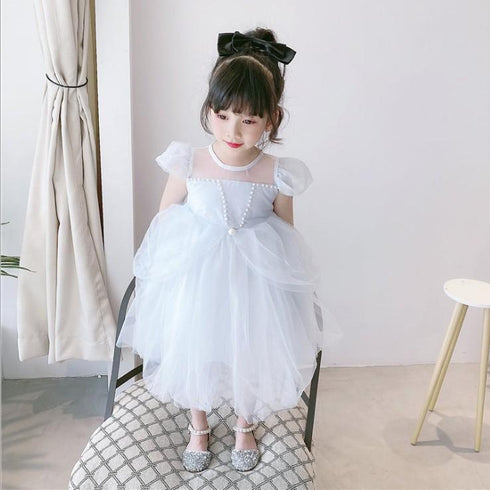Summer New Girl Dress Girl Gauze Skirt Unkempt Skirt Princess Dress