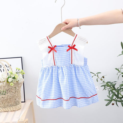 Girls Suspender Skirt 2022 Summer New Girls Summer Vest Dress Foreign Style Princess