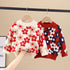 Little Flower Children's Sweater Thickened Long Sleeve Top