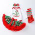 Christmas baby princess dress socks 3-piece baby dress