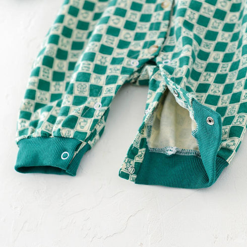 Baby cartoon plaid bear climbing suit for baby send backpack