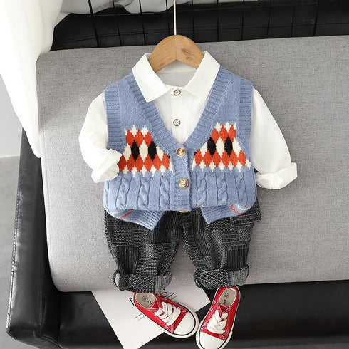 Children's sweater cardigan set of three