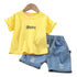 Boys summer suit short sleeve two-piece set