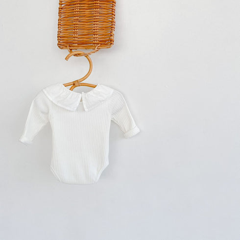 Baby Lotus Leaf Collar Onepiece Jumpsuit