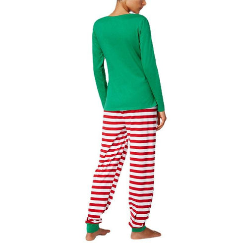 Home Furnishing Parent Dress Full Home Furnishing Printed Christmas Pajamas Set