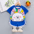 Summer children cartoon bear short sleeve suit
