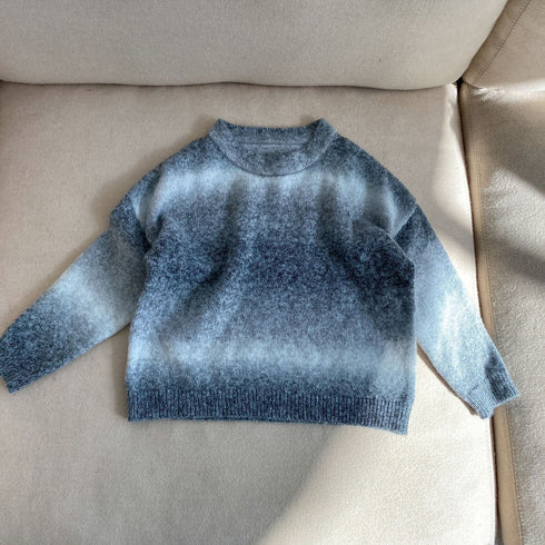 Children's sweater pullover simple foreign style gradient sweater new autumn and winter baby sweater