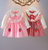 Girls' Dress Baby Girl Doll Neck Long Sleeve Cotton Princess Skirt
