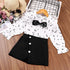 Spring and Autumn Girls Long Sleeve Skirt Pants Two-Piece Set