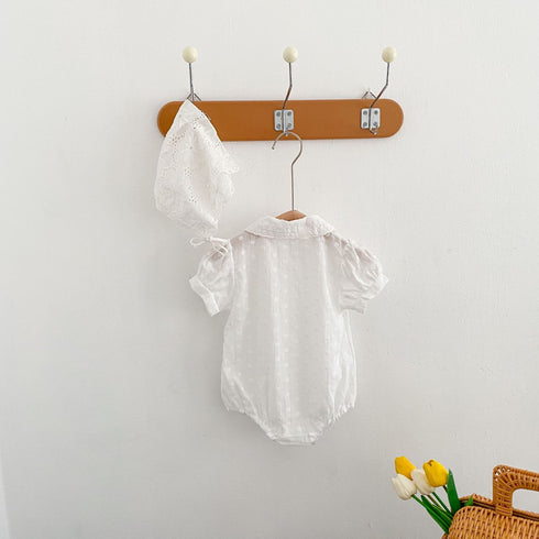 Small lapel lace fart Haha jumpsuit climbing suit
