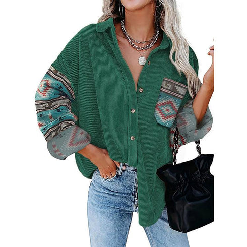 Printed Shirt Loose Jacket
