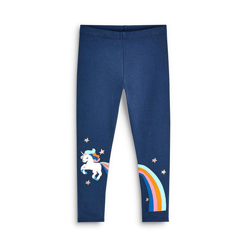Girls' Pants Cartoon Embroidered Leggings Leggings Autumn New Style