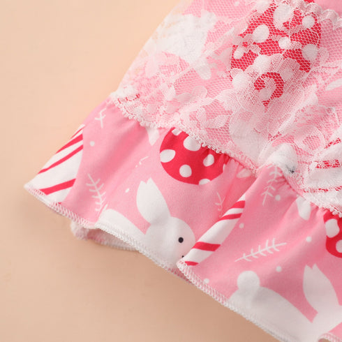 Summer Girl's Lace Strap Dress