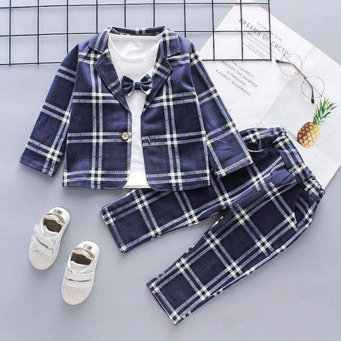 Boy's Little Suit Dress Three-Piece Set
