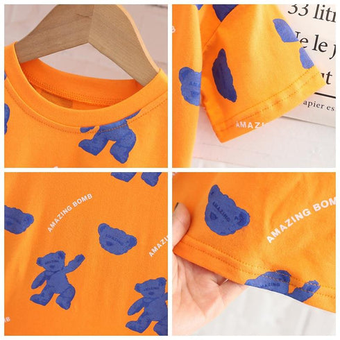 Summer children's clothing jacket shorts two-piece set