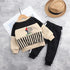 Winter children's leisure and velvet suit two-piece set