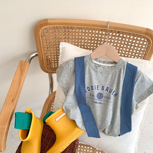Summer Navy Style Cotton Tee