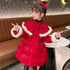 Festival cotton-padded jacket New Year Christmas long princess wind cotton-padded jacket