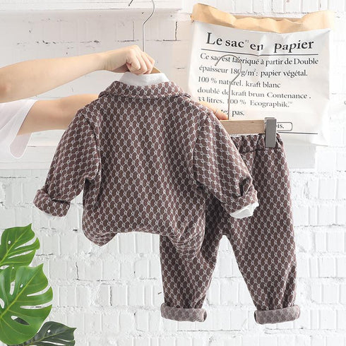 Boys spring and autumn three-piece set
