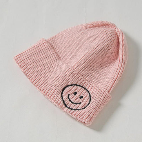 Embroidered wool smiling face hat 12.59-18.89 inches