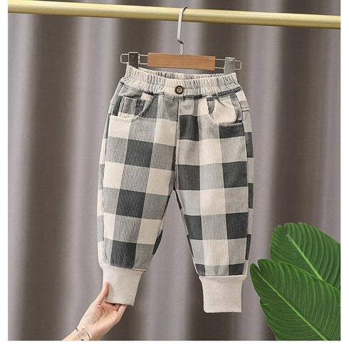 Children's Cashmere Pants Warm Cotton Pants for Autumn and Winter