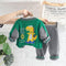 Children's Spring and Autumn Baseball Suit Set of Three