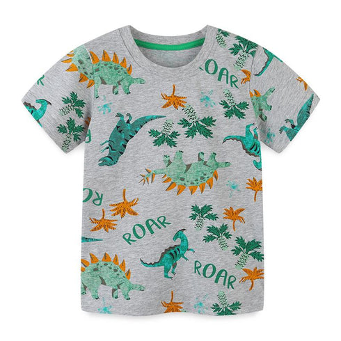 Summer boy dinosaur short sleeve